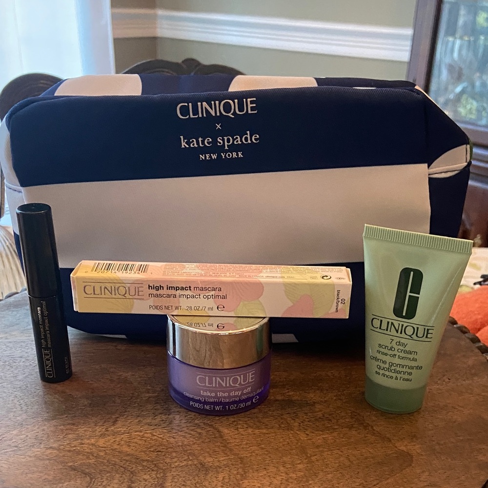 Clinique x Kate Spade Bag Plus Full Size Mascara and Extras
